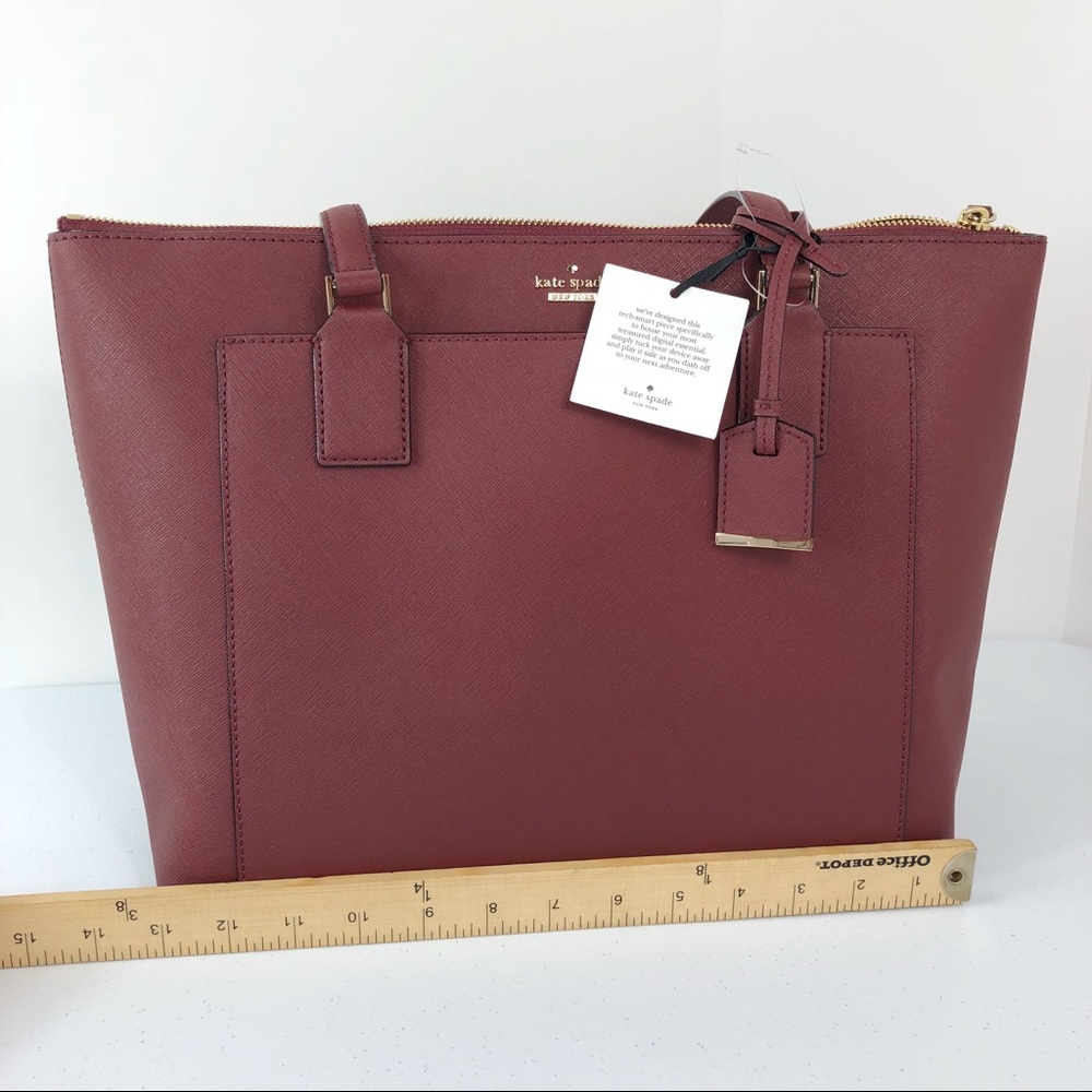 New Kate Spade maroon shoulder bag - Picture 6 of 8